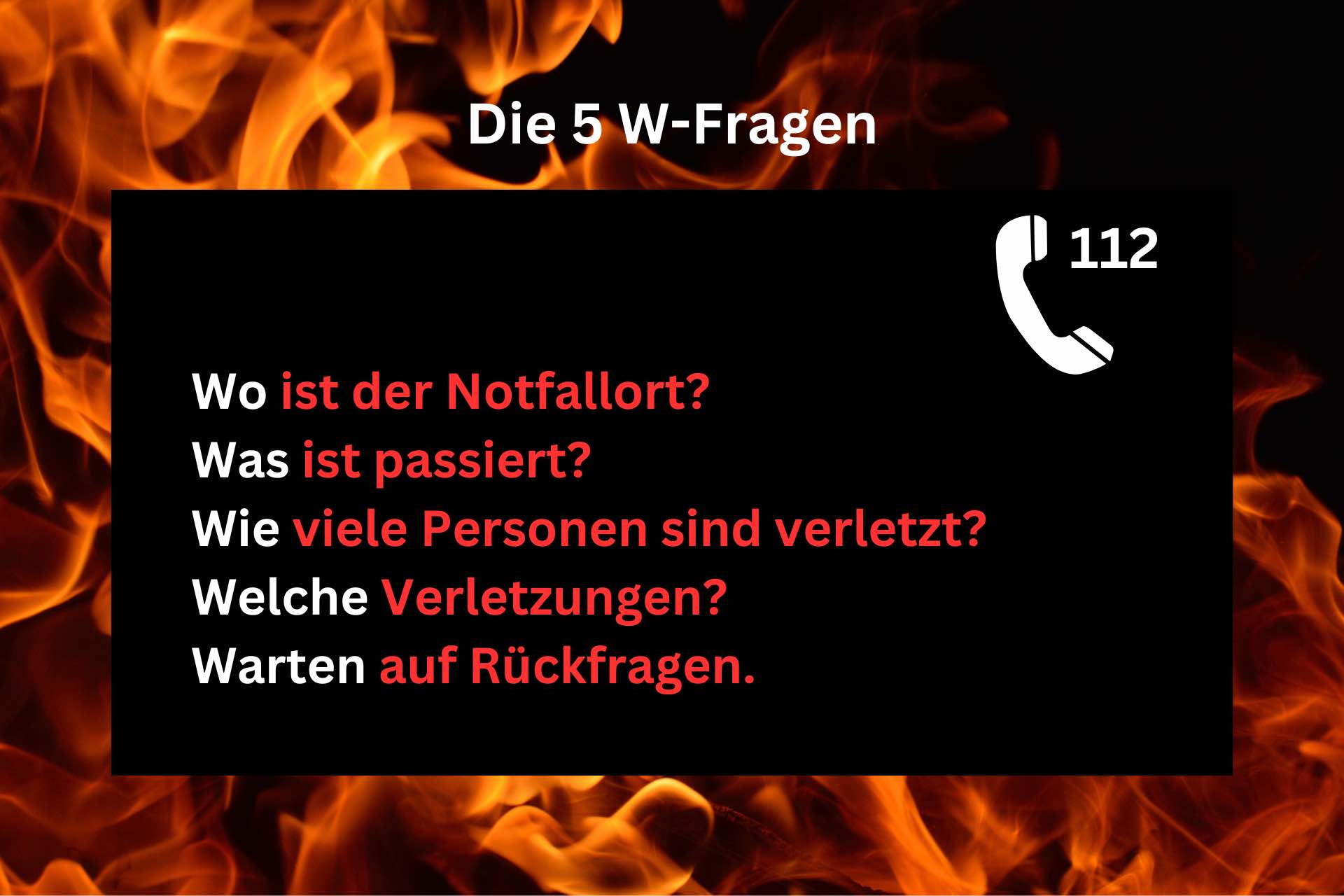 Die 5 W Fragen